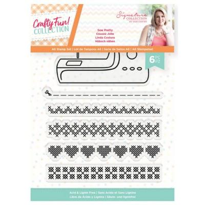 Crafter's Companion Crafty Fun Clear Stamps - Sew Pretty